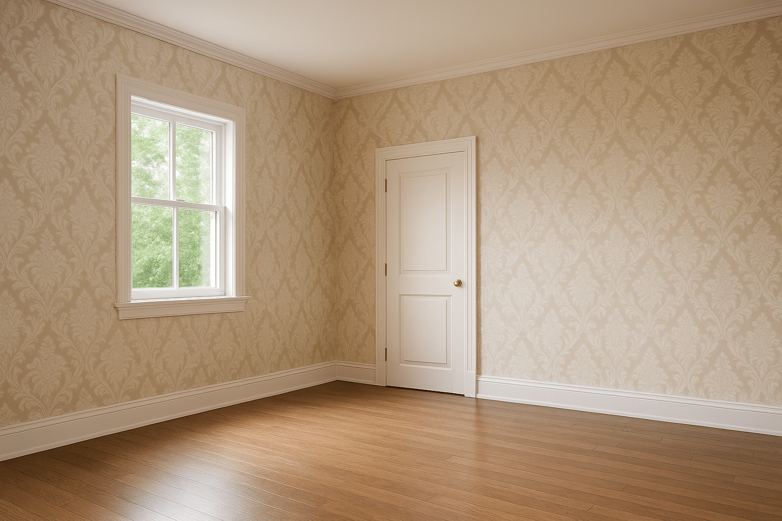 how to paint over wallpaper