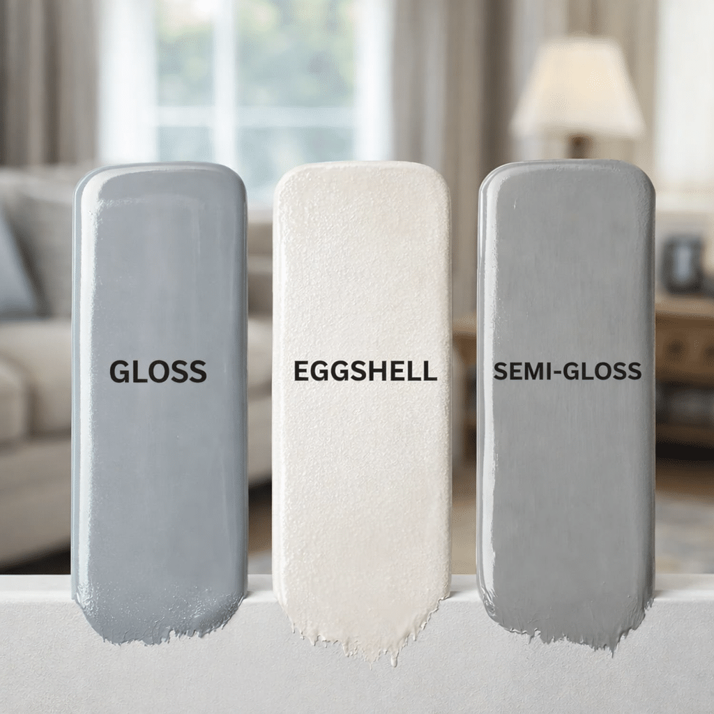 eggshell vs. semi-gloss paint