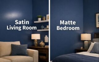 satin paint vs. matte paint